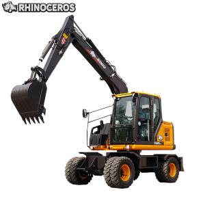 mini excavatrice sur roues