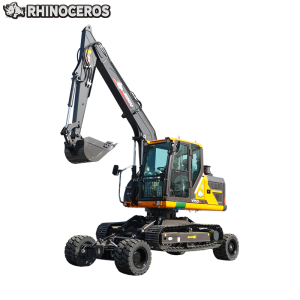 mini excavatrice sur roues