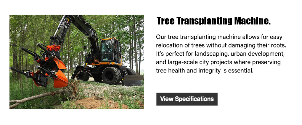 Machine de transplantation d'arbres